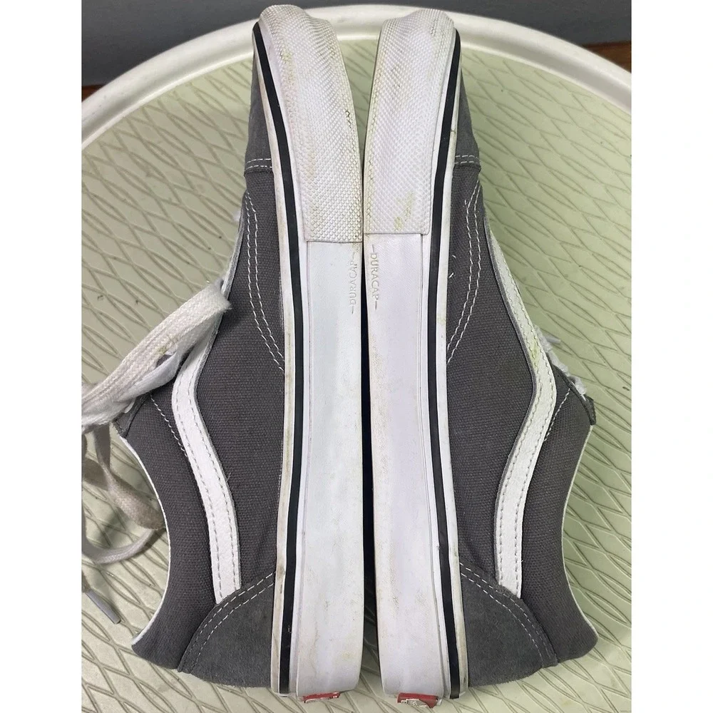 Vans Old Skool Pewter Grey Pop Cush‎ Shoes Skateboard Sneakers Men 8.5/Women 10